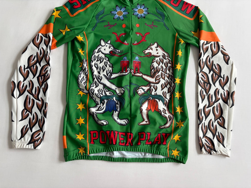 Walter Van Beirendonck Runway Leopard Print Cycling Panel Jacket