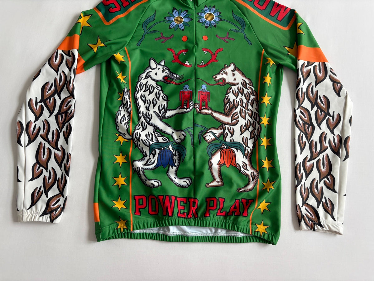 Walter Van Beirendonck Runway Leopard Print Cycling Panel Jacket