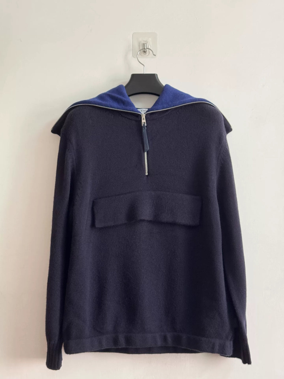 Loewe SS25 Zip Sailor Collar Sweater