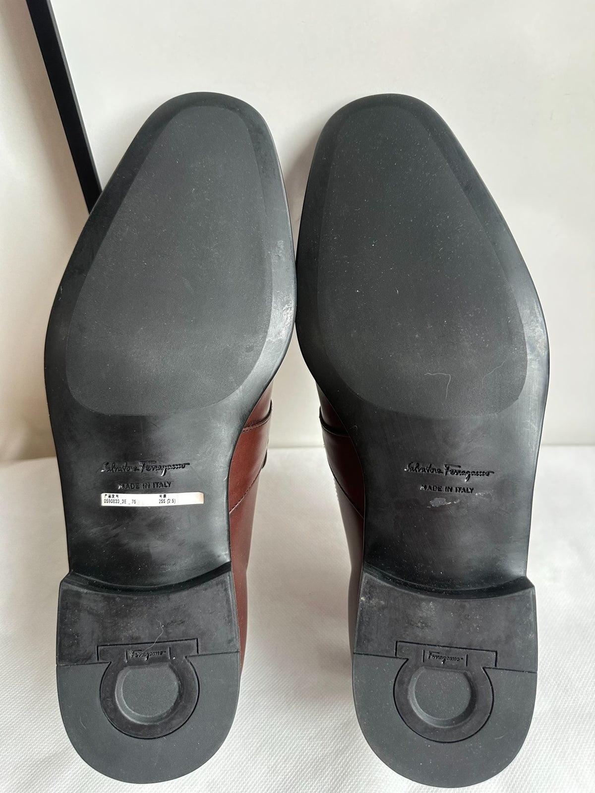 Salvatore Ferragamo Brown Leather Loafers