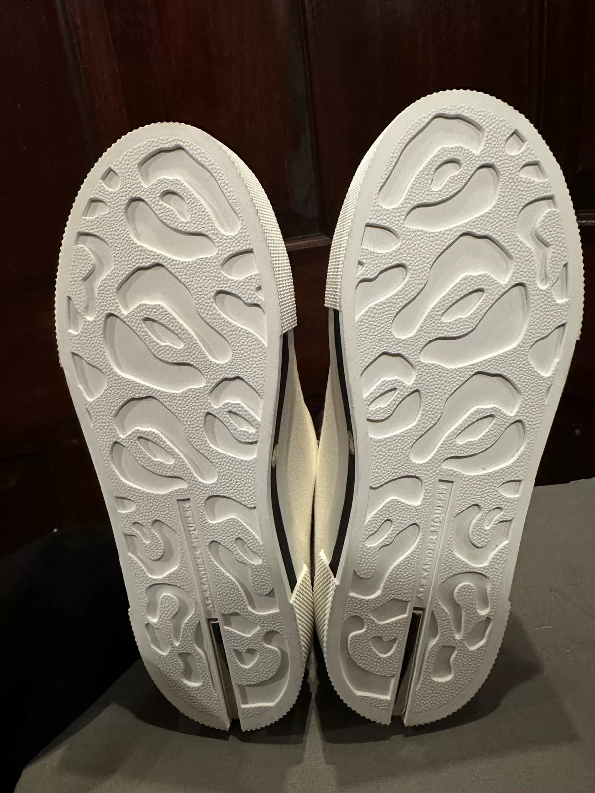 Alexander McQueen White Octopus Beaded Embroidered Canvas Low-Top Sneakers