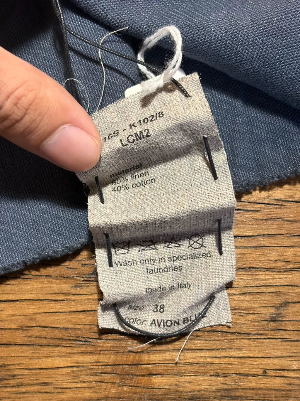 M.A+ SS16 Avion Blue 8 Pleats Linen Skirt