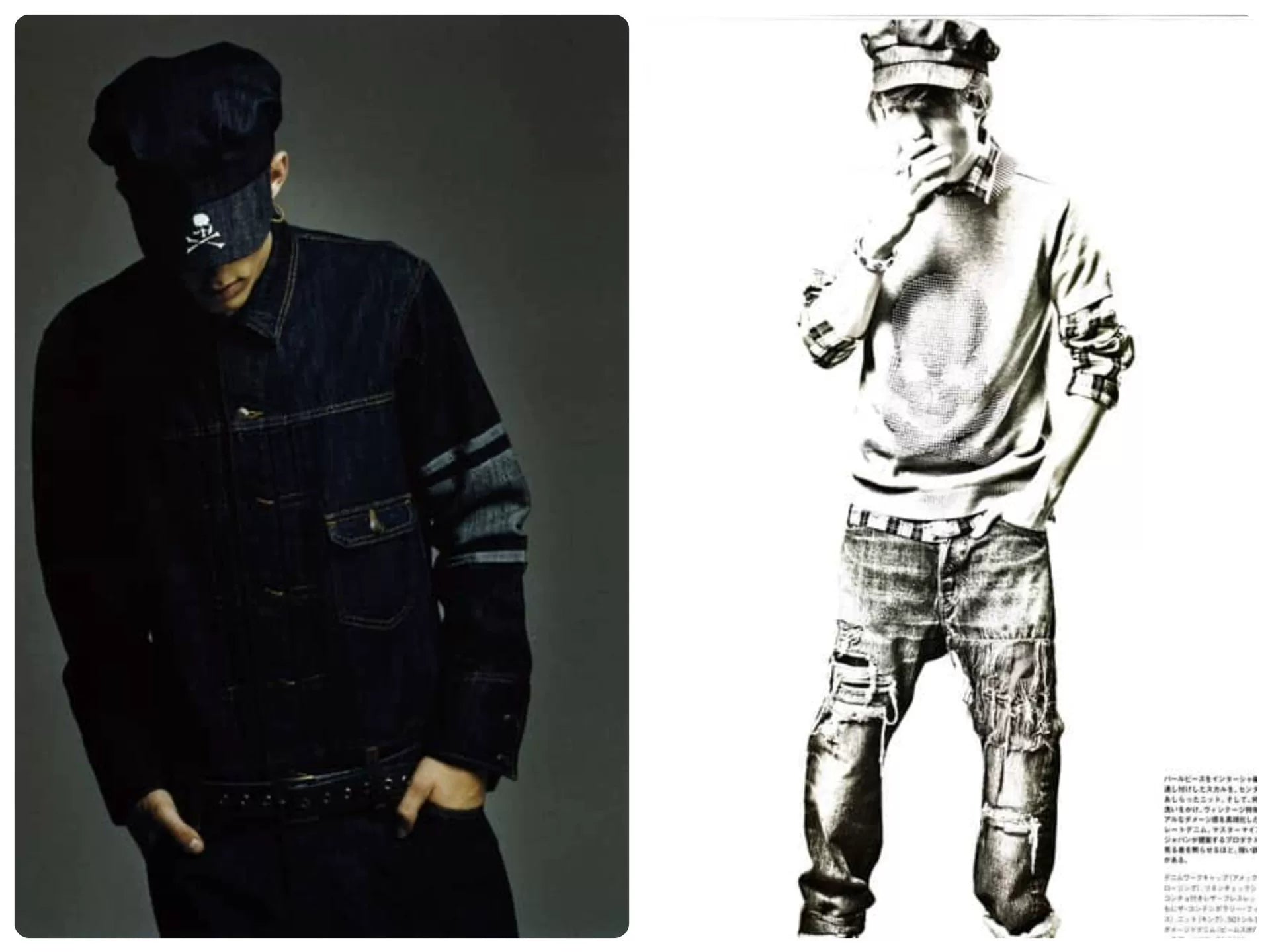 Mastermind Japan 09SS Ace High Mainline Gatsby Newsboy Denim Cap