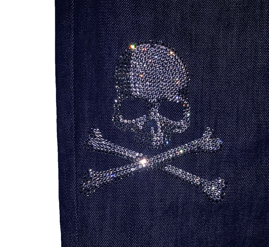 Mastermind Japan Rhinestone Mainline 14SS Gold Isetan On Jeans