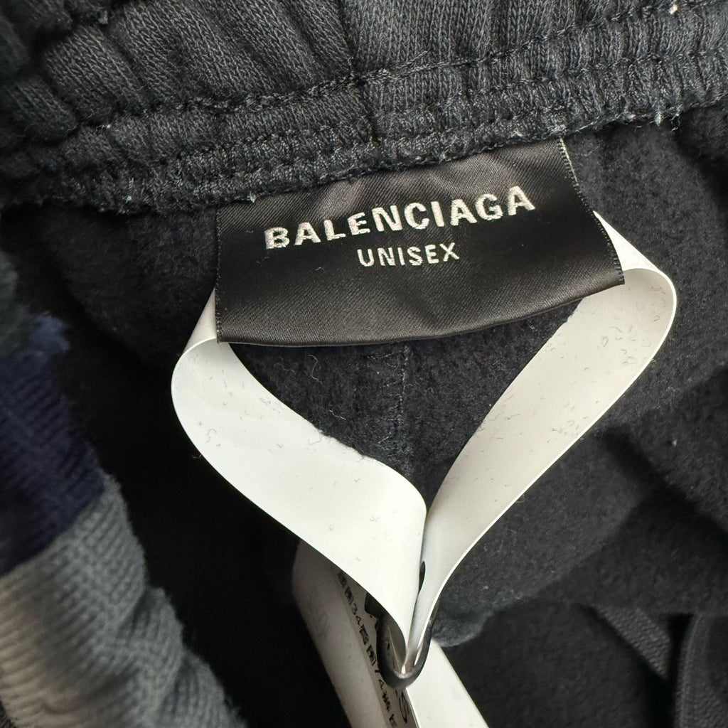 Balenciaga Patchwork Double-Ring Logo Sweatpants