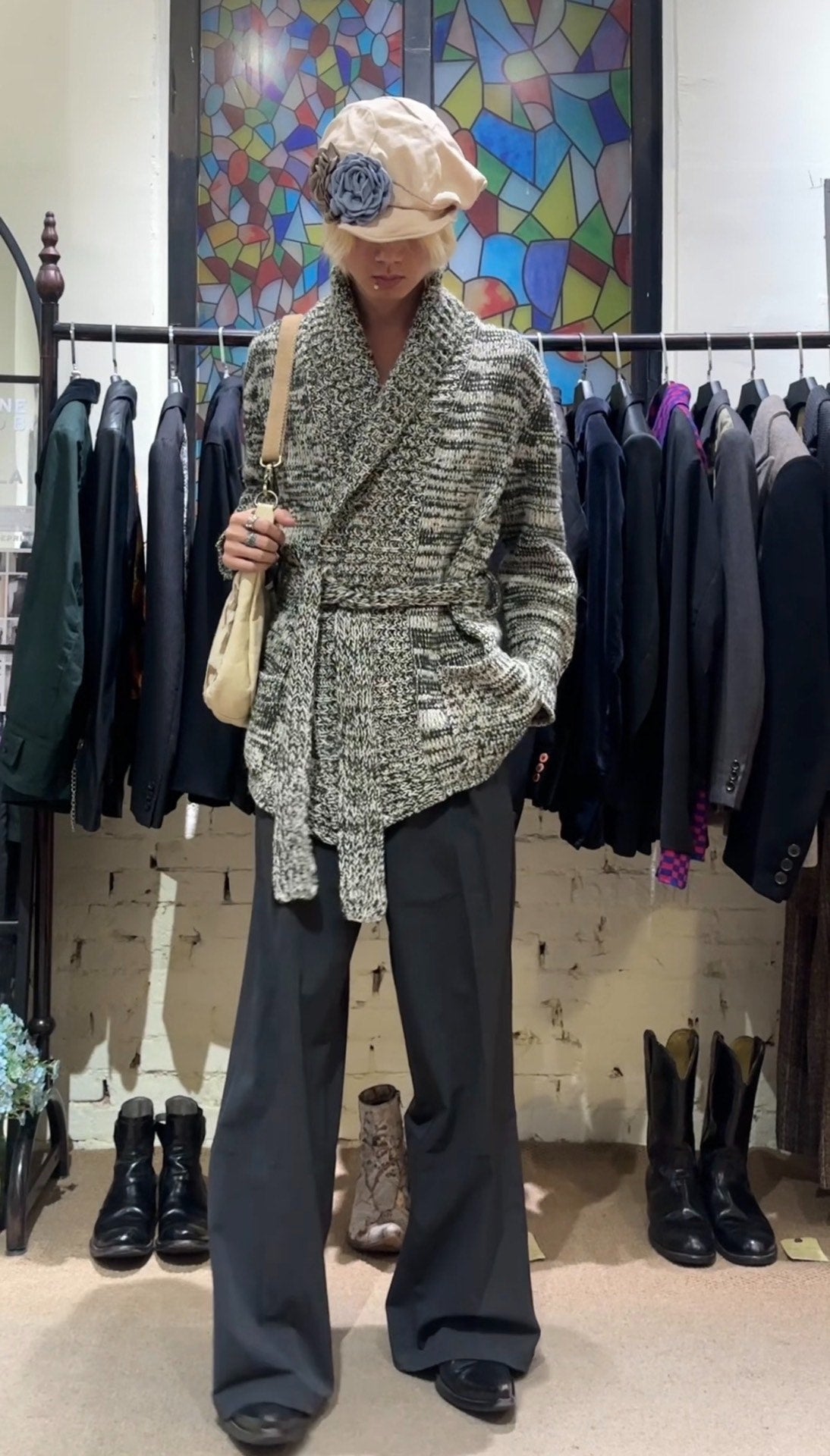 LEMAIRE Knitted Belted Coat