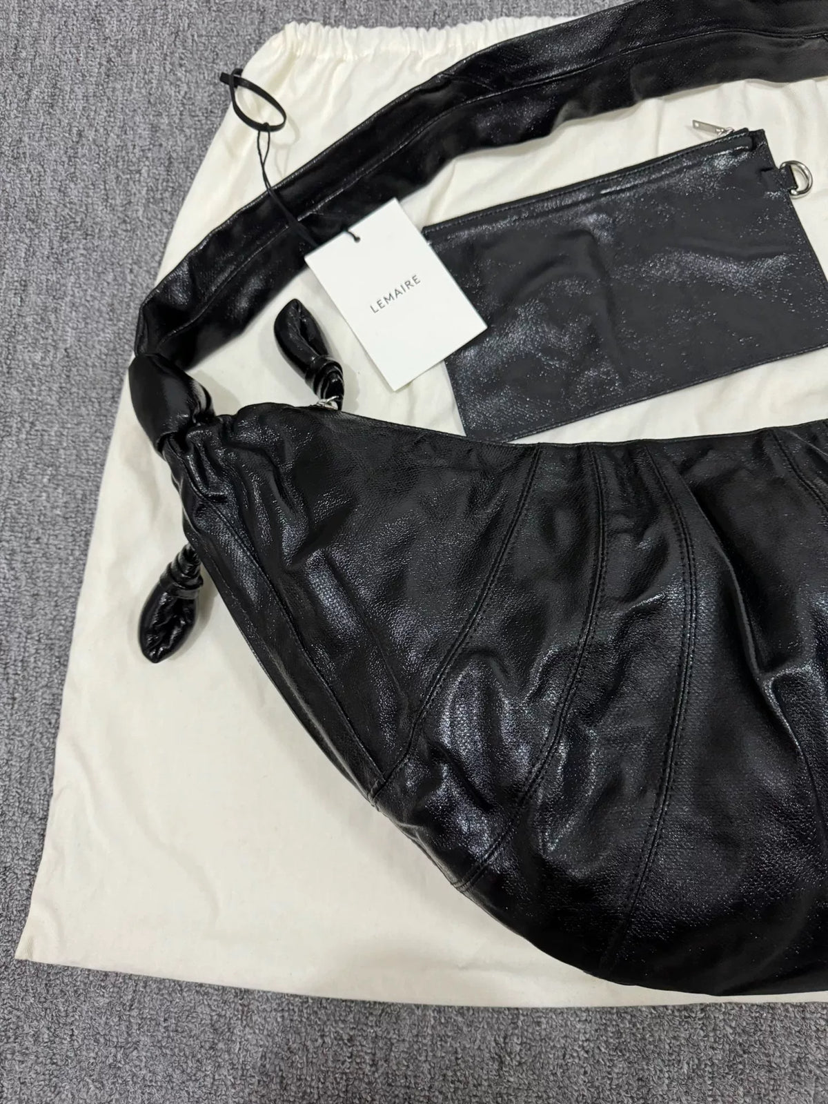 Lemaire Black Croissant 25FW Bag