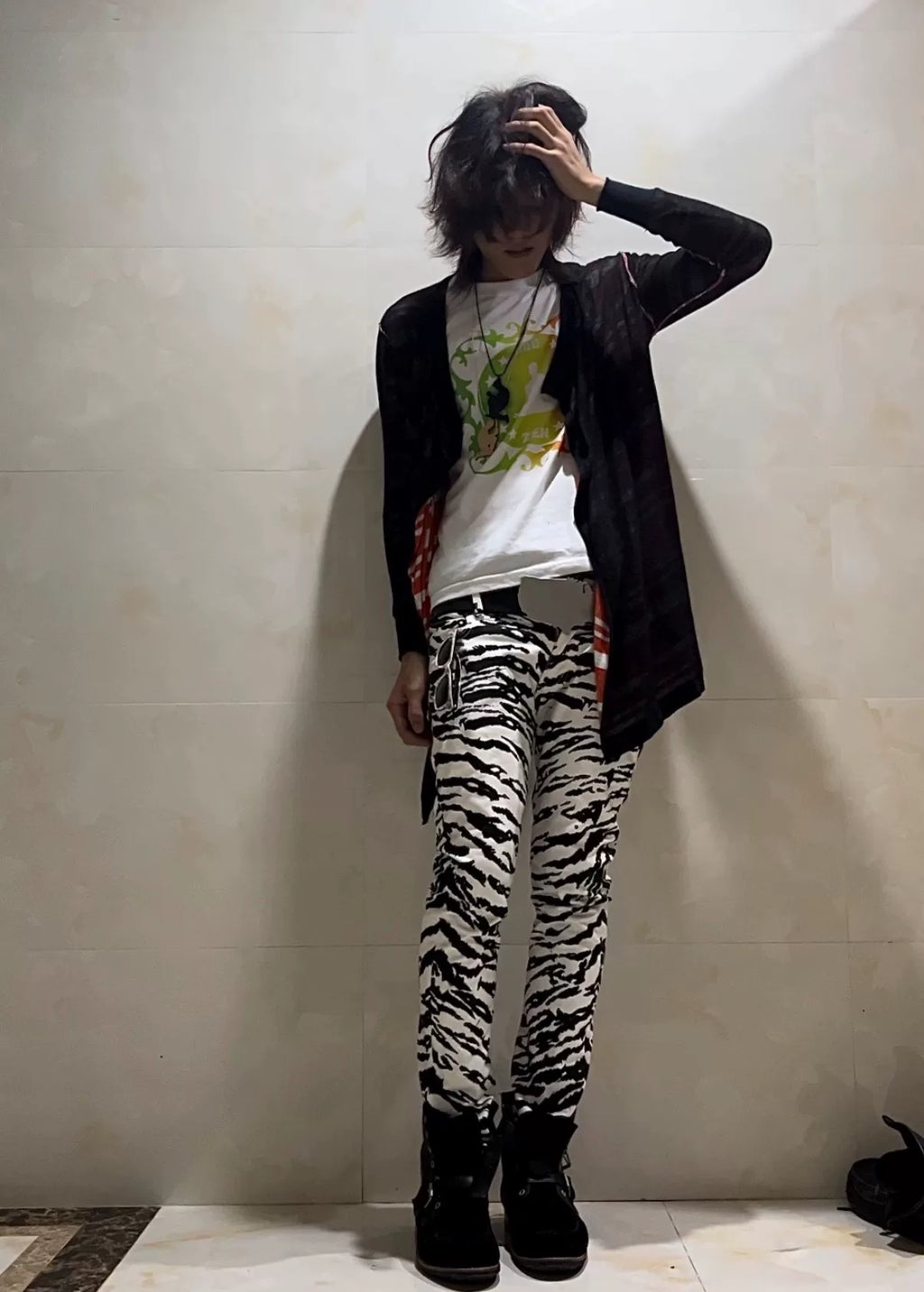 Saint Laurent Paris SS14 Tiger D02 Denim Jeans