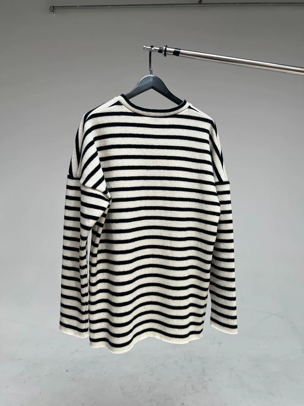 Raf Simons Archive Redux Poetry Patch Striped Wool Long-Sleeve