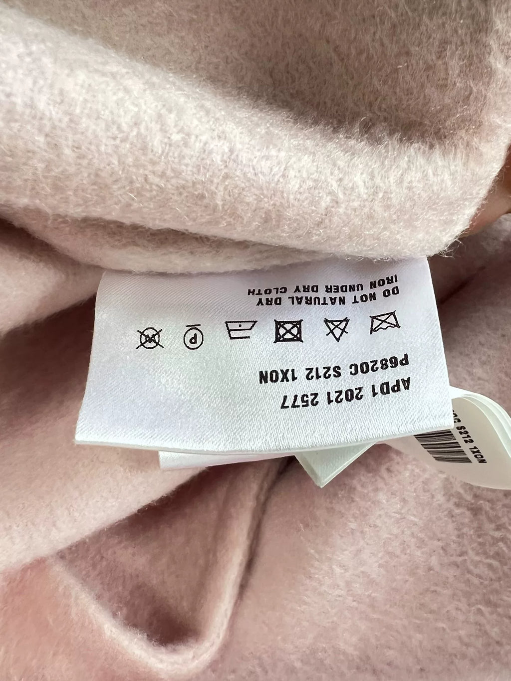 Prada Pink Cashmere Triangle Logo Cardigan
