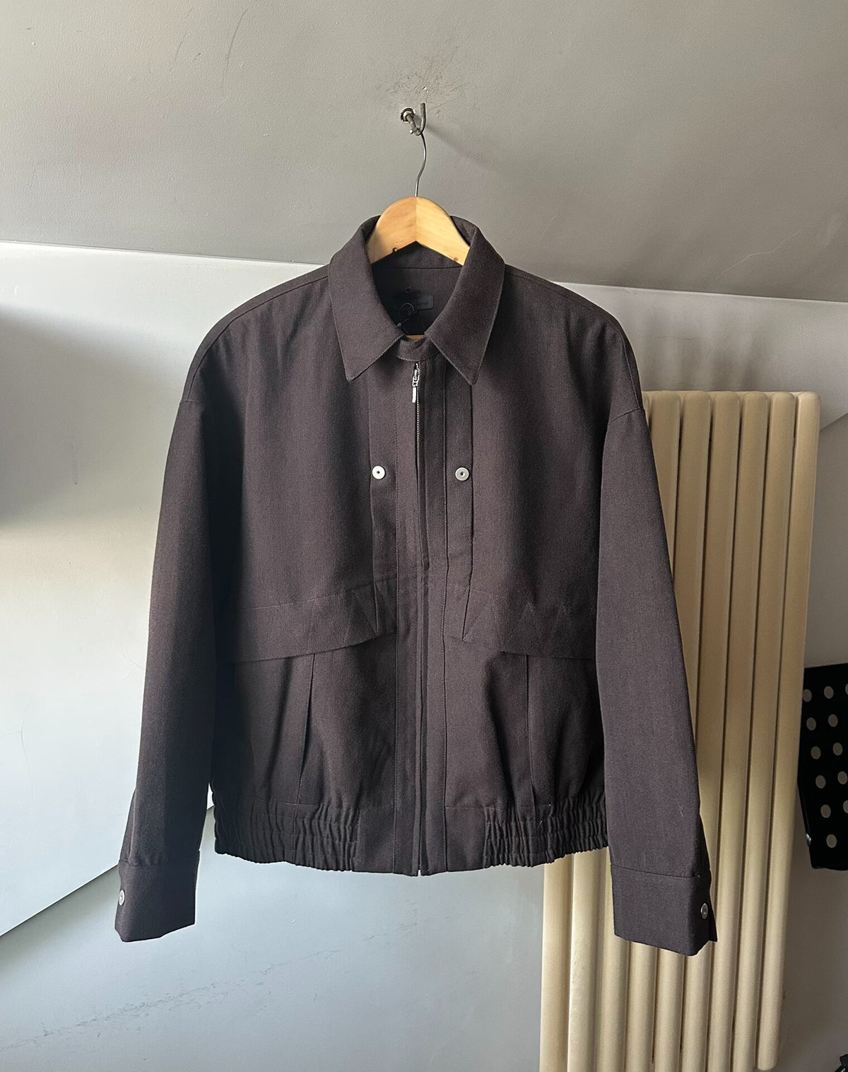 Omar Afirdi cataract blouson 24FW wool blend jacket