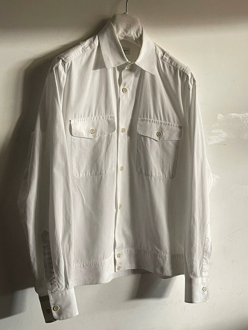 Dries Van Noten Short‑sleeve buttoned shirt jacket