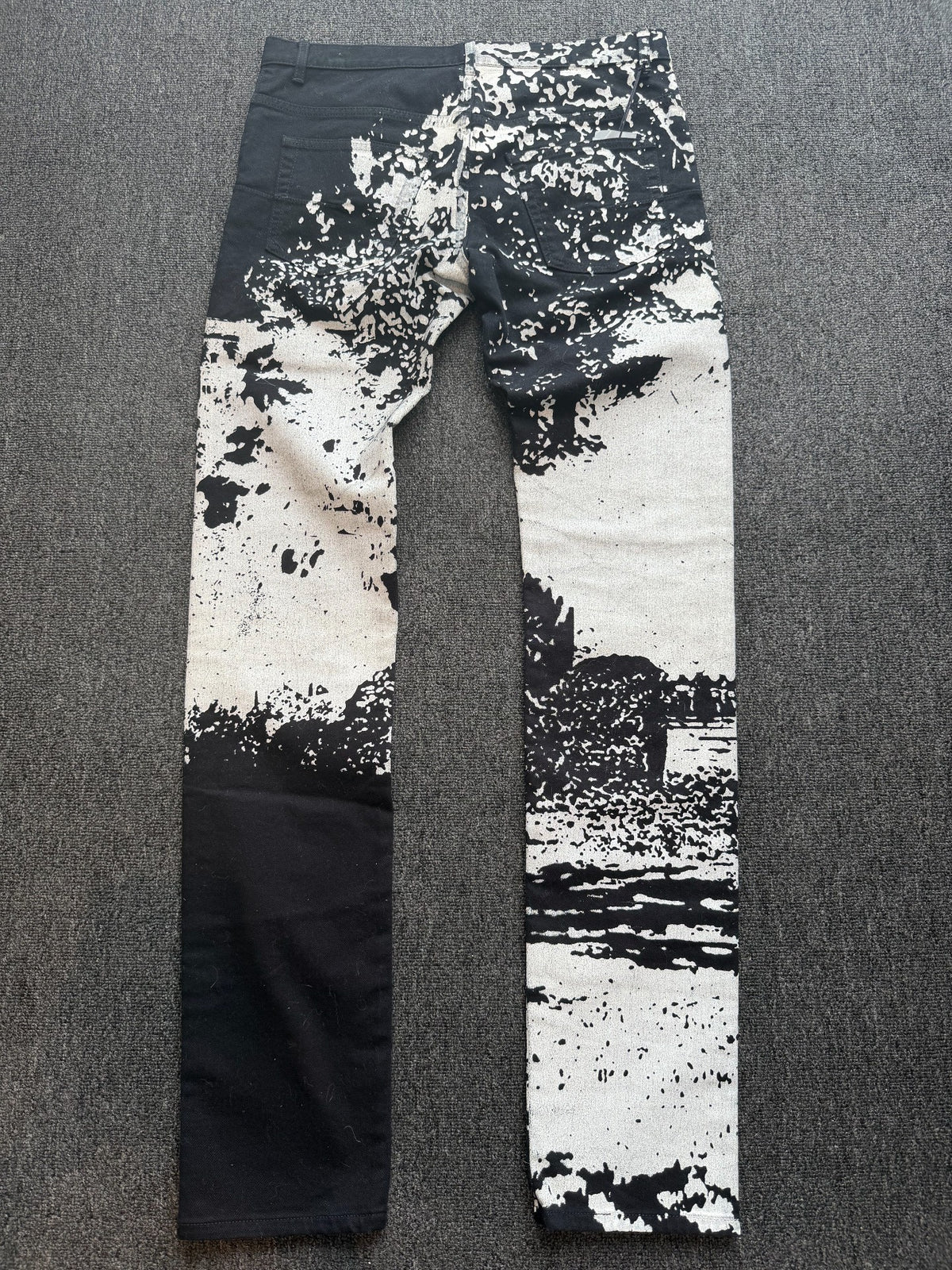 Dior Homme Black Castle Denim Jeans