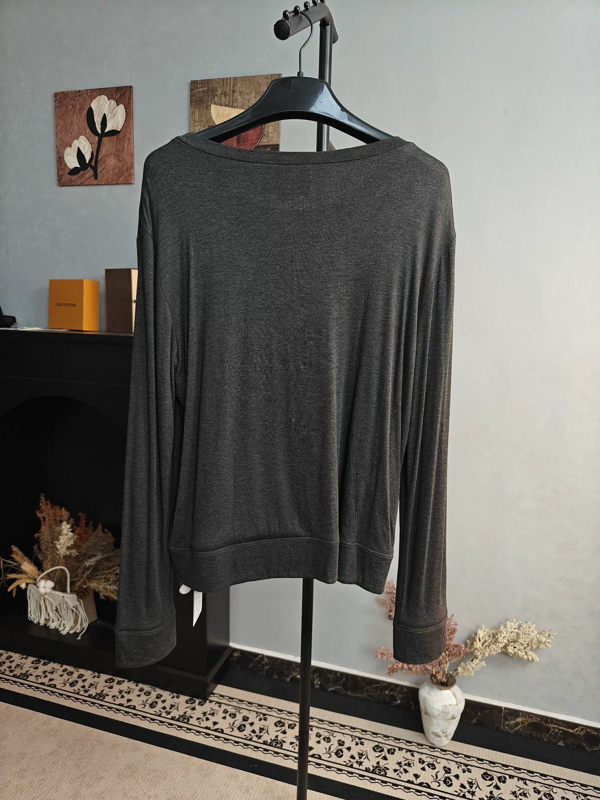 Gucci Grey Bird Embroidery Sweater