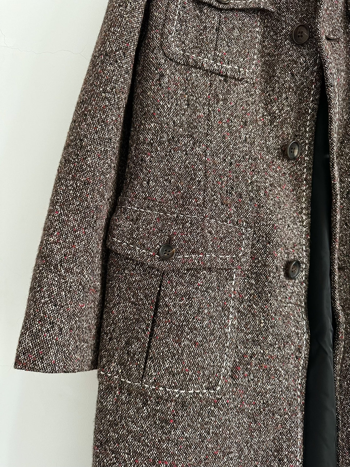 Junya Watanabe 2000 mixed-color wool coat