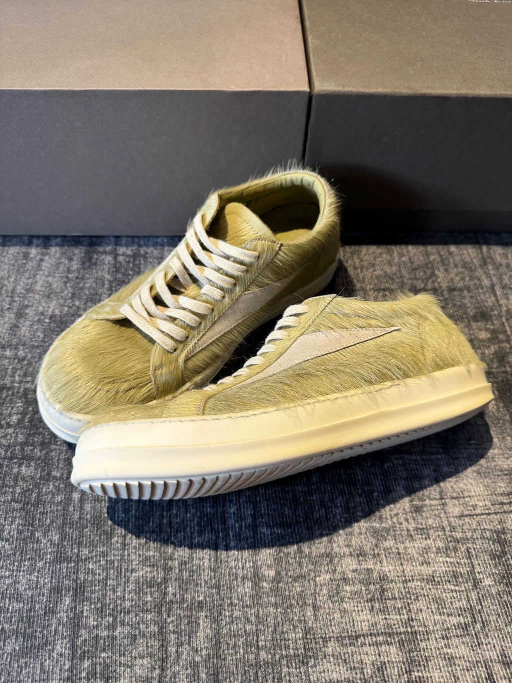 rick owens main line green horsehair Shoes
