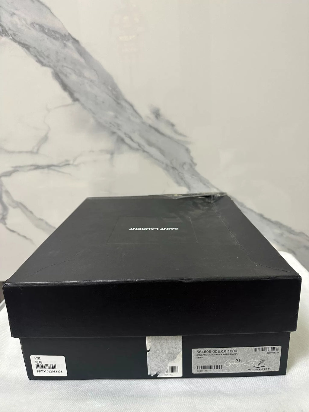 Saint Laurent Black Combat Boots