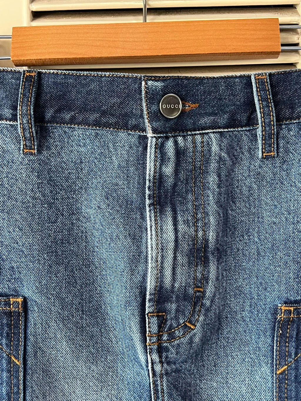 Gucci Pocket Denim Skirt