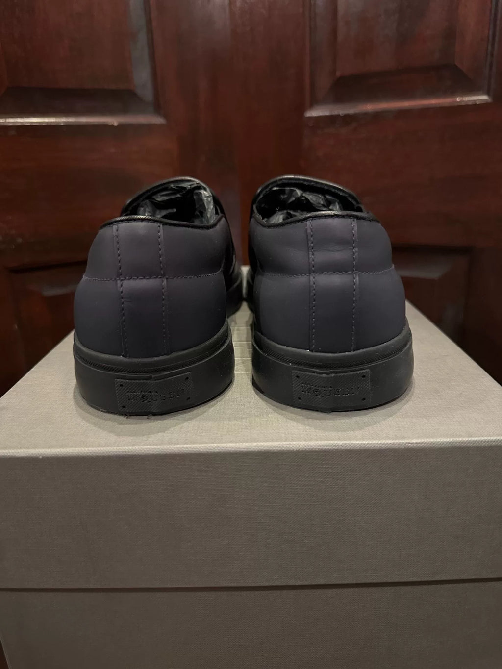 Alexander McQueen Deep Purple 3M Reflective Polka Dot Skull Boots