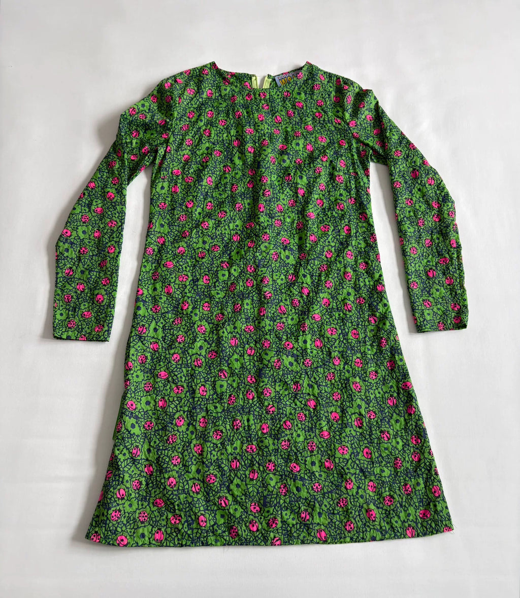 Walter van Beirendonck show‑model beetle dress W&LT second‑hand vintage 1997‑1998 show‑model Seven‑star ladybug printed dress