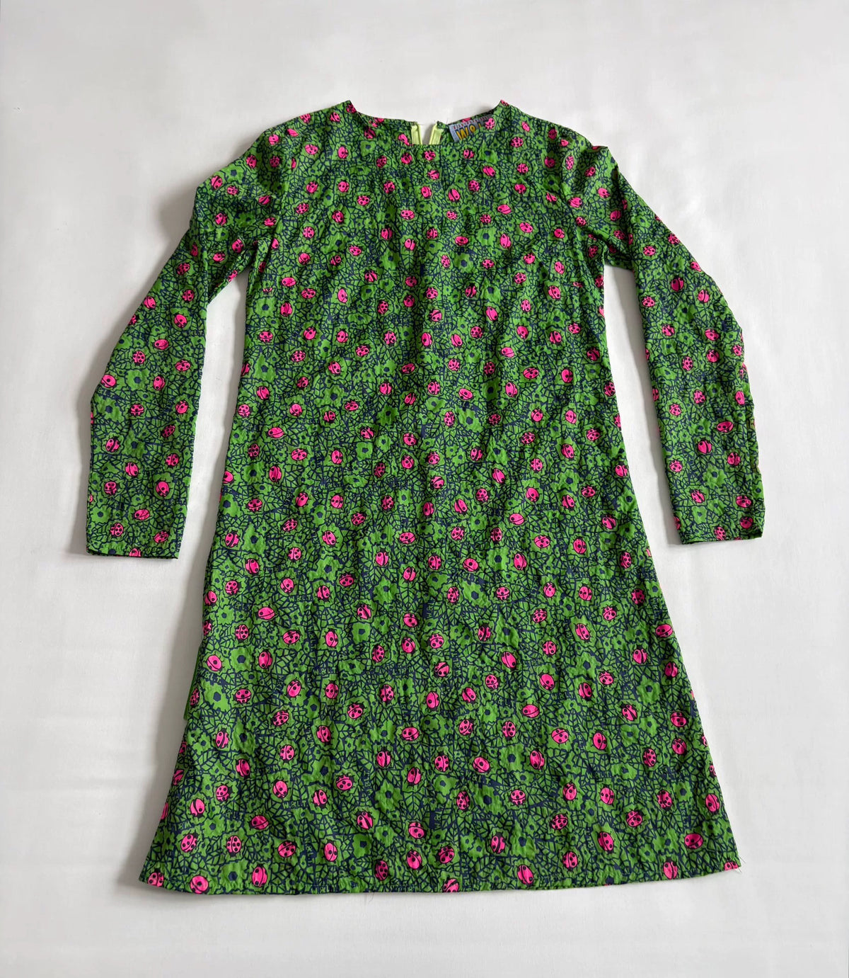 Walter van Beirendonck show‑model beetle dress W&LT second‑hand vintage 1997‑1998 show‑model Seven‑star ladybug printed dress