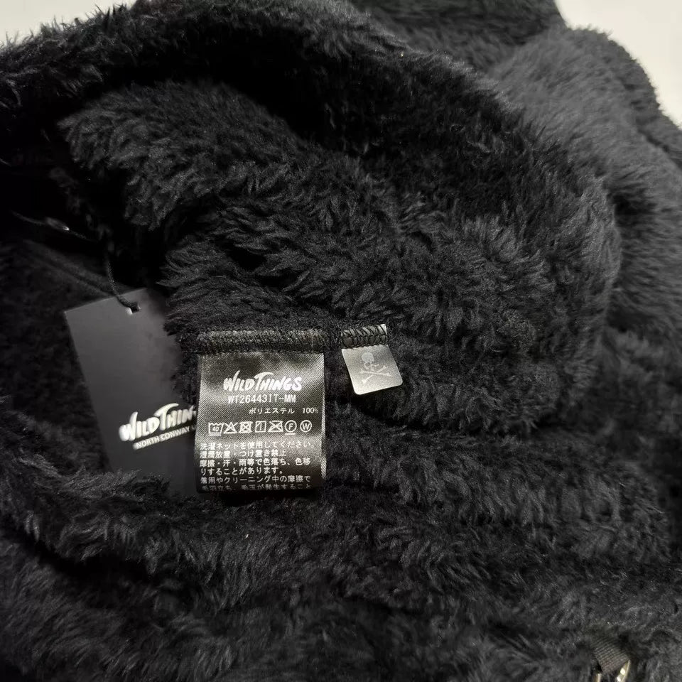 mastermind Japan Embroidered Logo Fleece Trousers