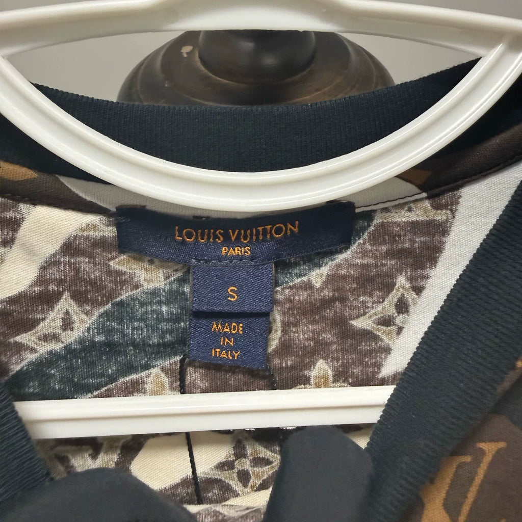 Louis Vuitton Camo All-Over Print Short Sleeve Shirt