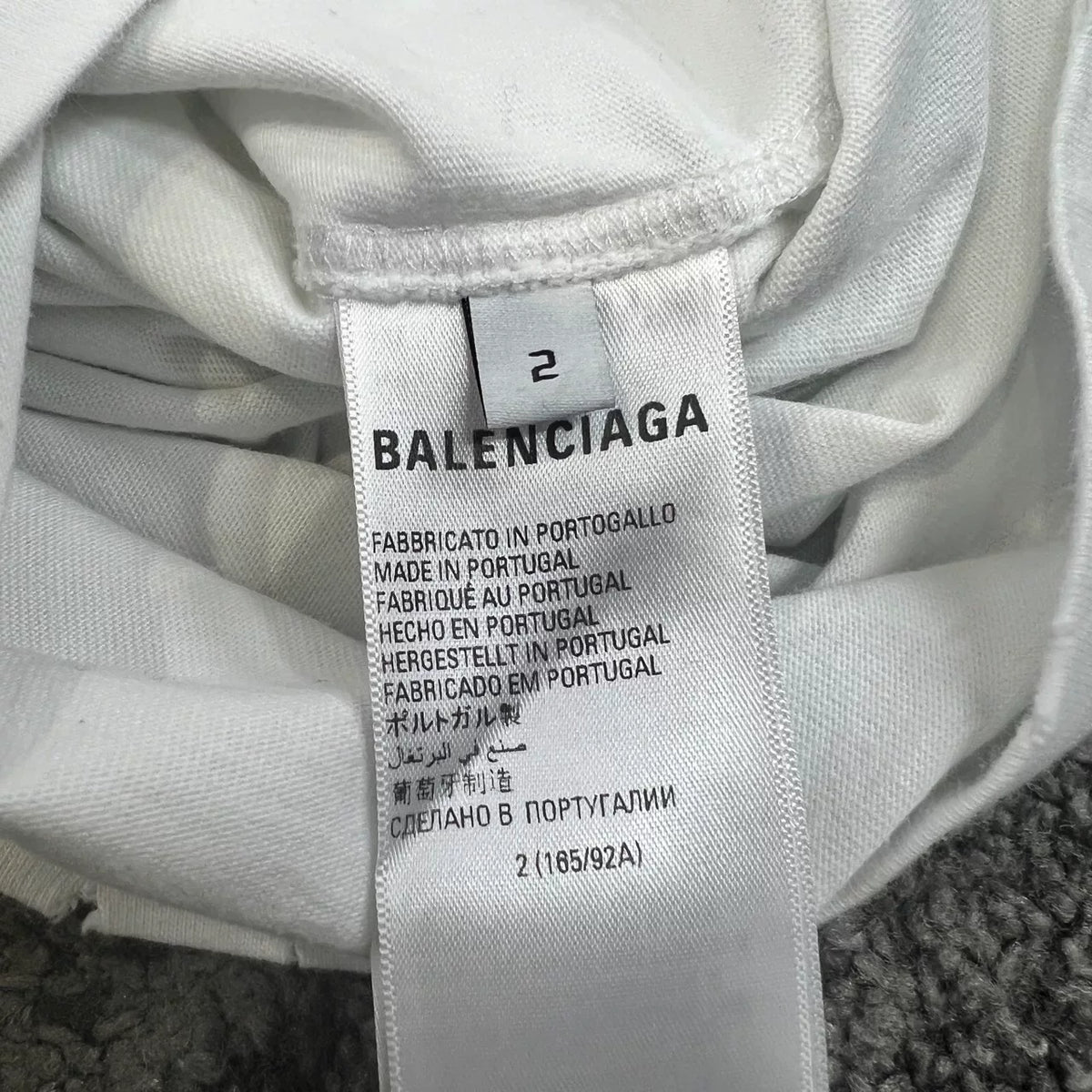 Balenciaga Triple Stripe Distressed Sweater