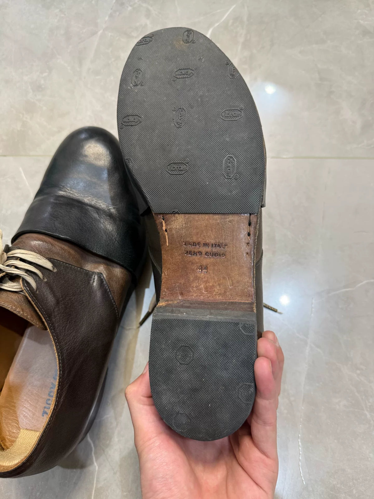 Ziggy Chen Two-Tone Leather Derby Shoes