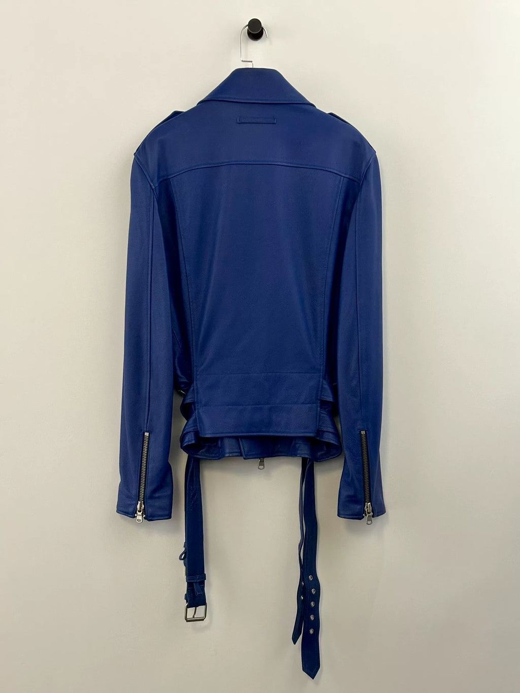 Jean Paul Gaultier | Klein Blue Biker Leather Jacket
