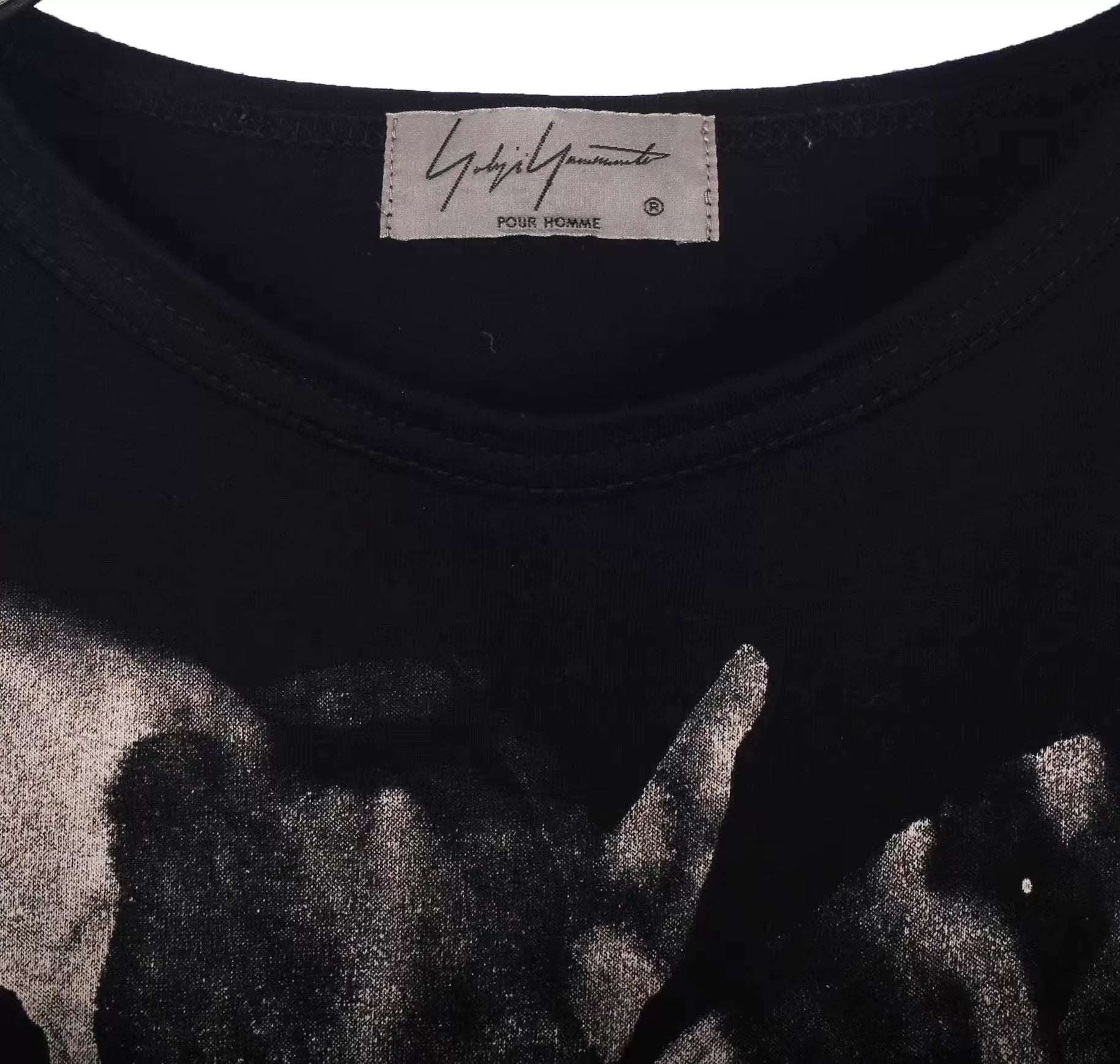 Yohji Yamamoto Pour Homme 18SS Crew Neck Long Cotton T-Shirt