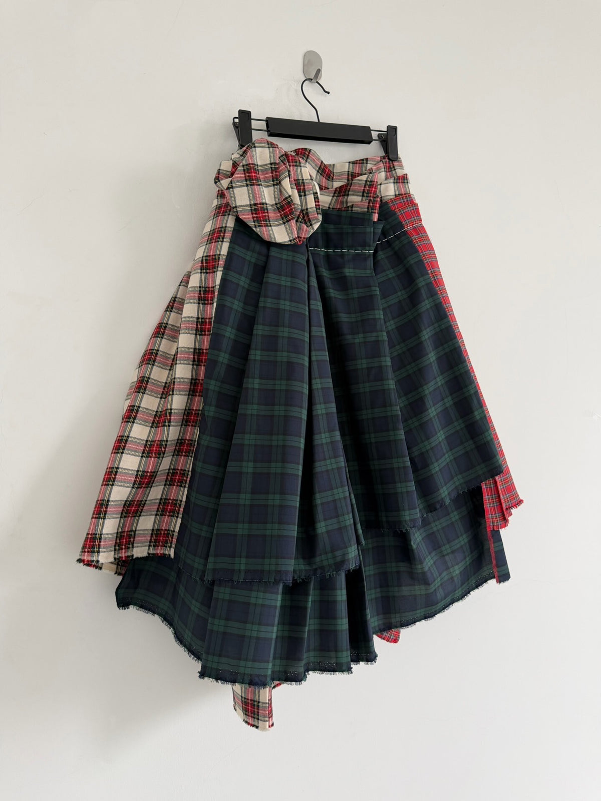 Comme Des Garcons 2005 Midi Runway Plaid Skirt