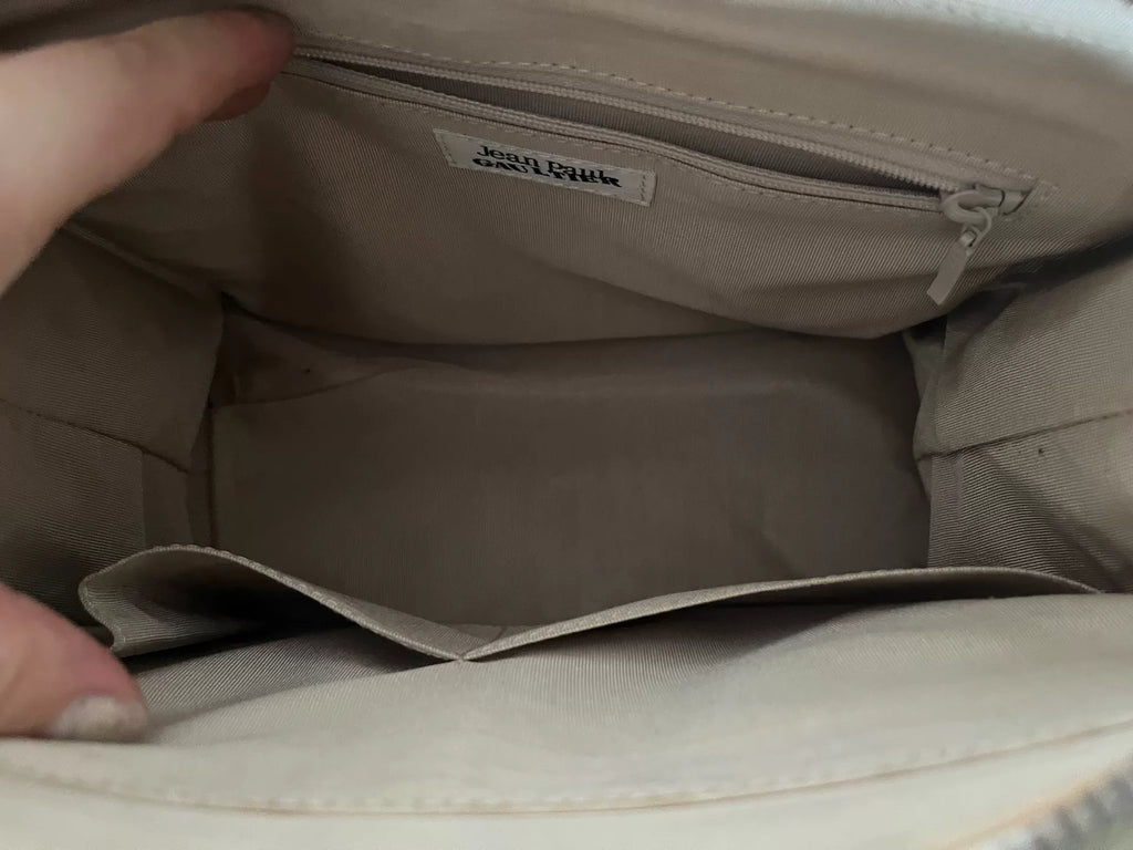 Jean Paul Gaultier Bear Teddy Bear White Handbag