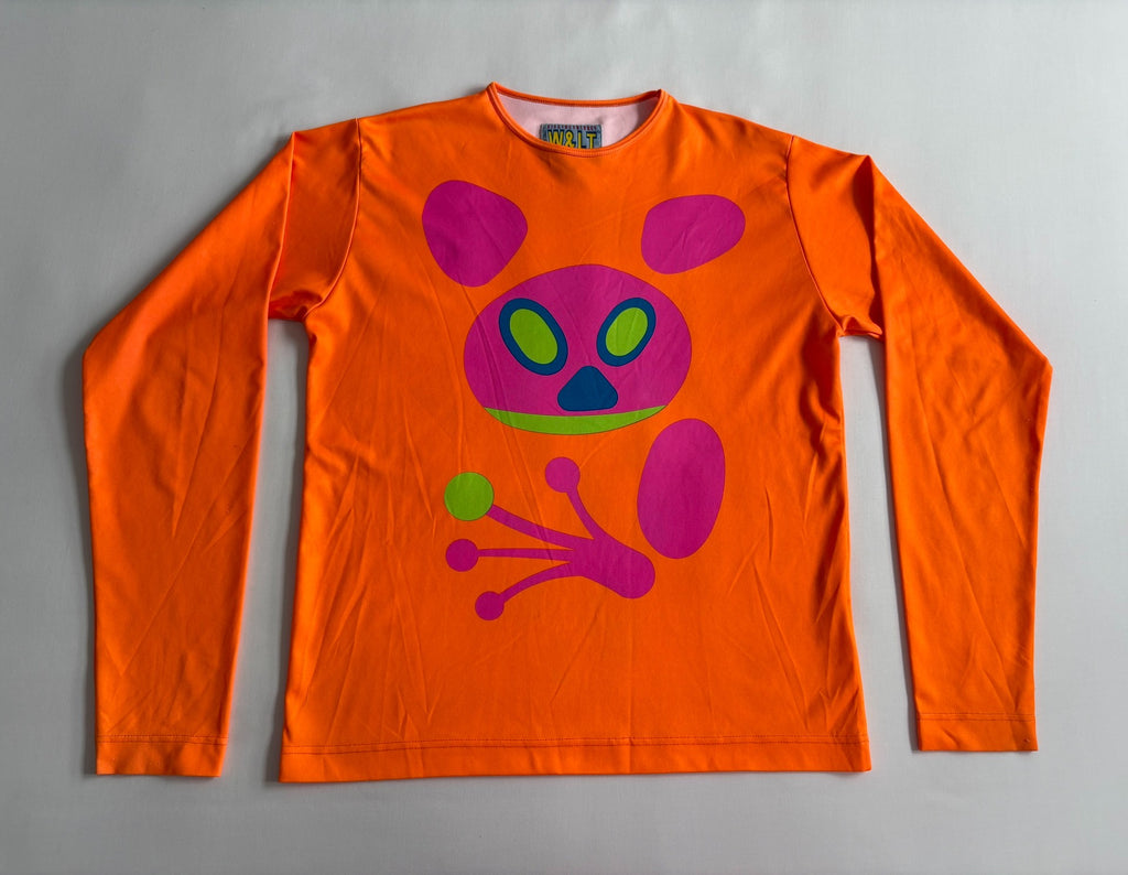 Walter Van Beirendonck Alien Print Long-Sleeve T-Shirt W&LT Vintage Showpiece Monster Alien Print Top