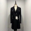 Valentino V-Neck Wool Coat