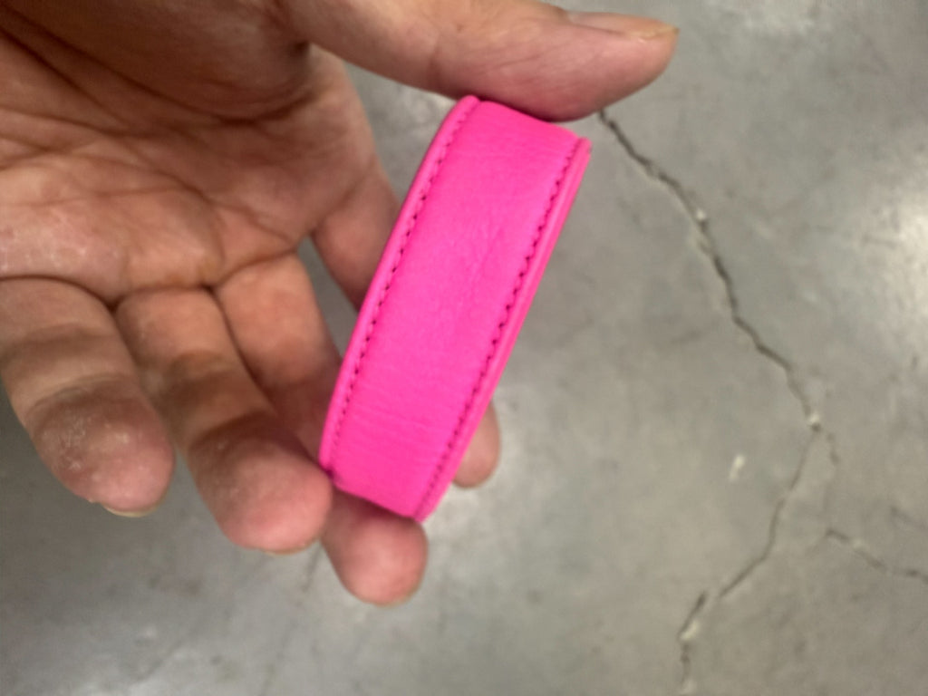 Chrome Hearts Scout Flower Pink Leather Bracelet Limited Edition