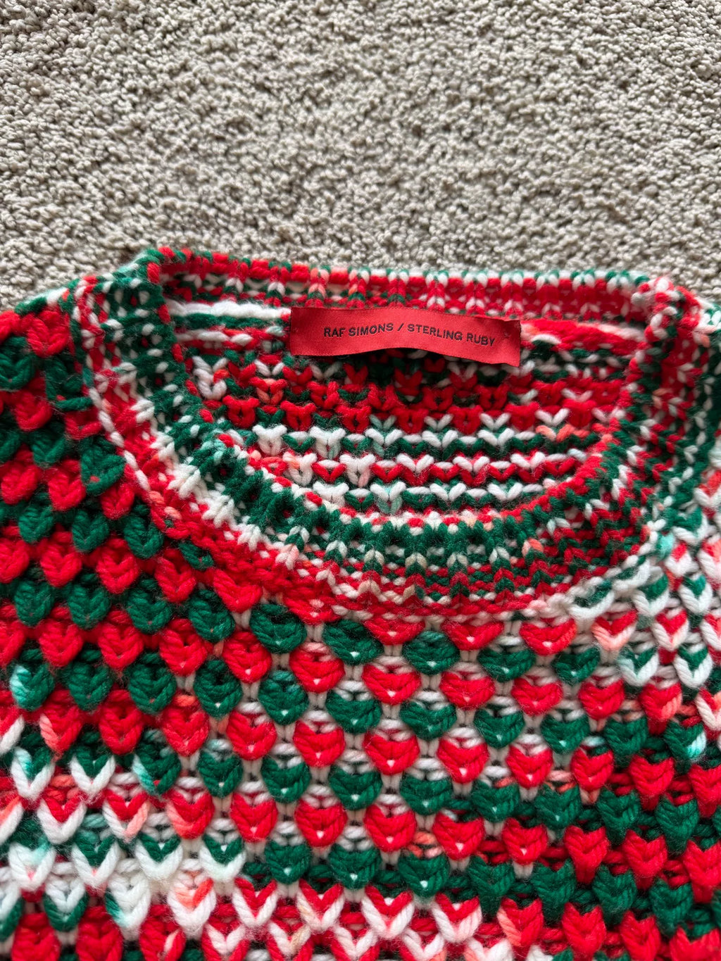 Raf Simons FW14 Sterling Ruby Knitted Cardigan