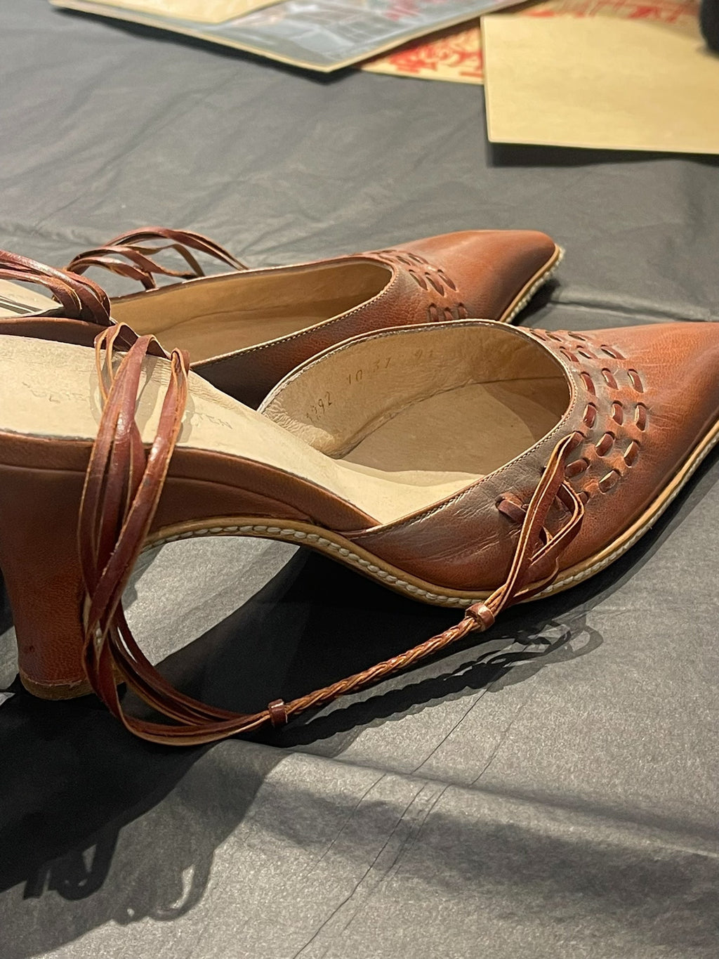 Dries Van Noten 90s Multi-Strap Pointed-Toe Thin High-Heel Shoes