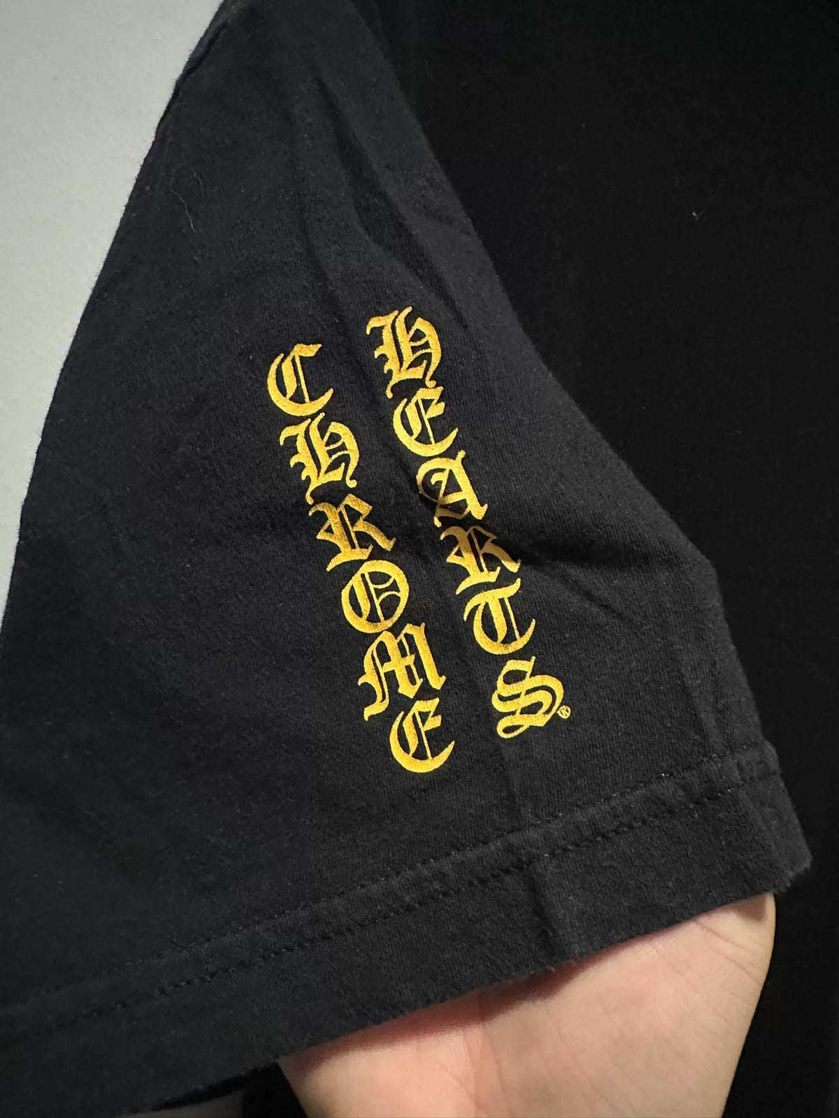 Chrome Hearts Sanskrit Vine Sword Short-Sleeve Shirt