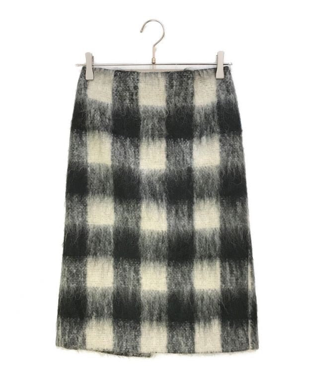 Maison Margiela Mohair Plaid Skirt