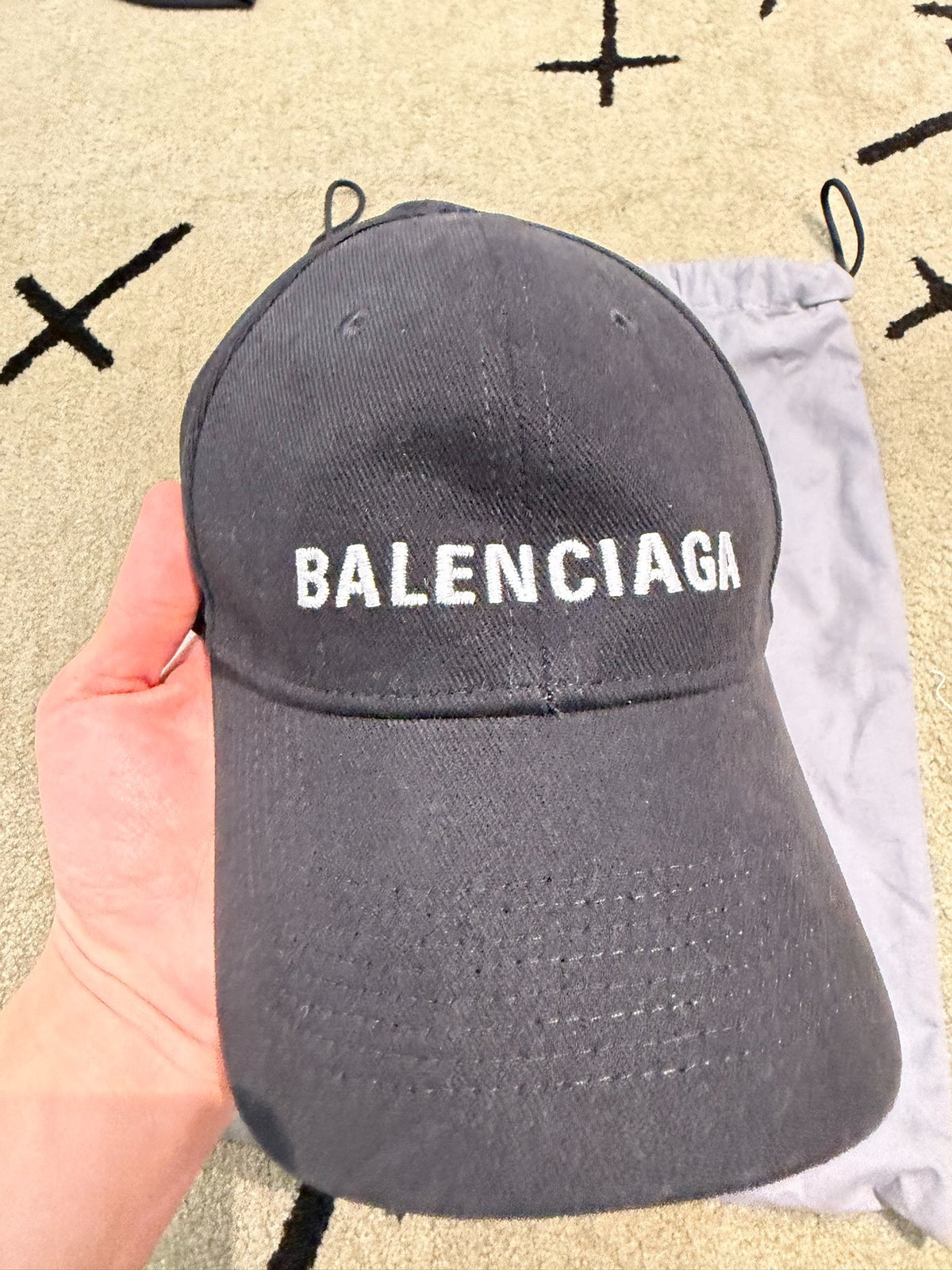 Balenciaga SS06 Cover Face Adjustable Velcro Cap