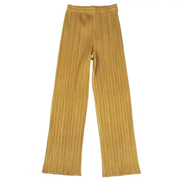 Issey Miyake Vintage Gold Pleated Pants