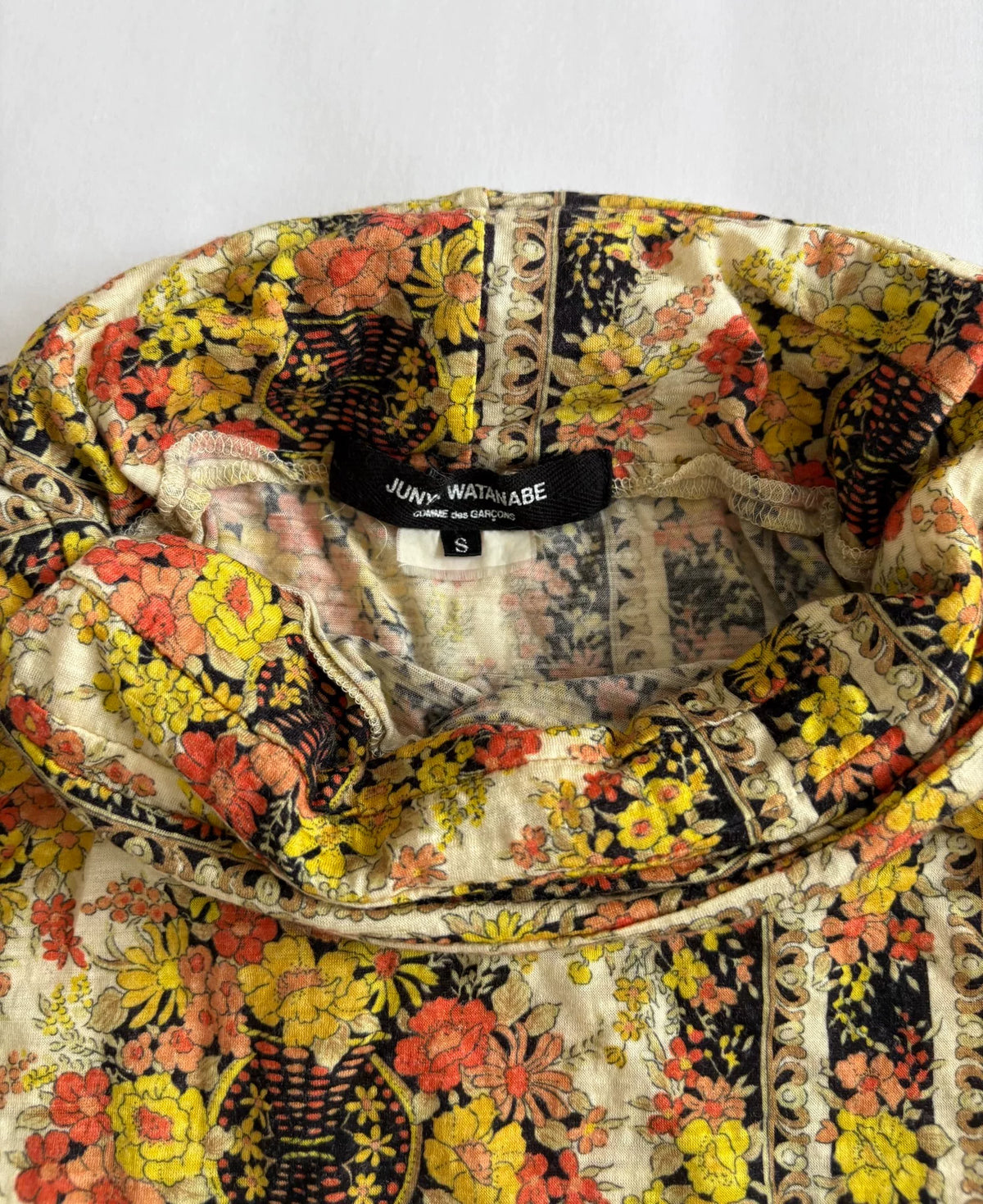 Junya Watanabe Asymmetric Deconstructed Panel All-Over Print Vintage Top