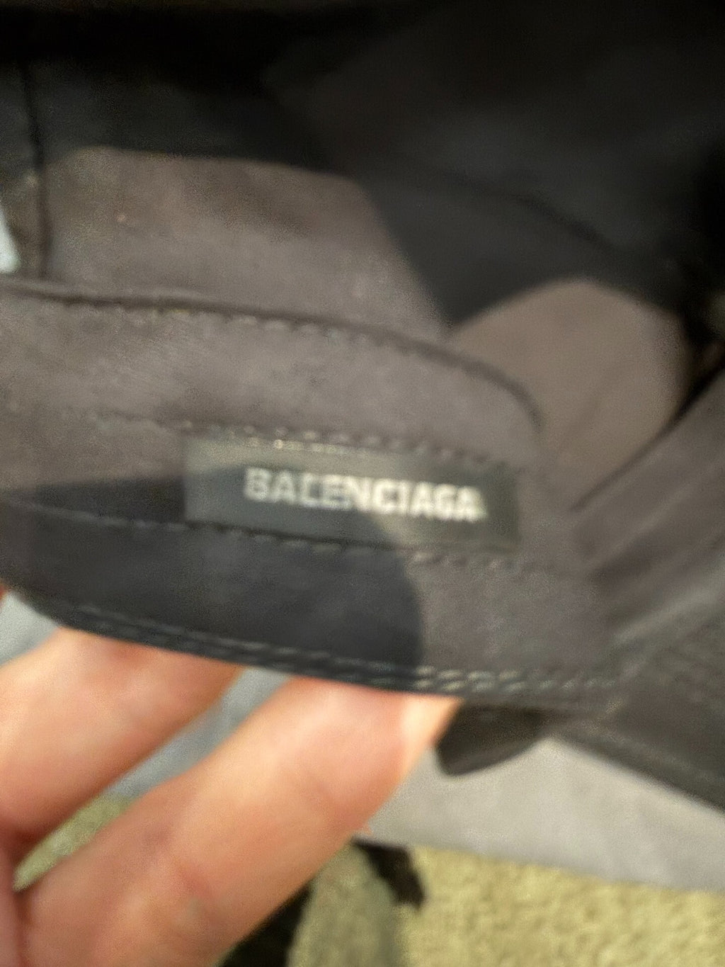 Balenciaga SS06 Cover Face Adjustable Velcro Cap
