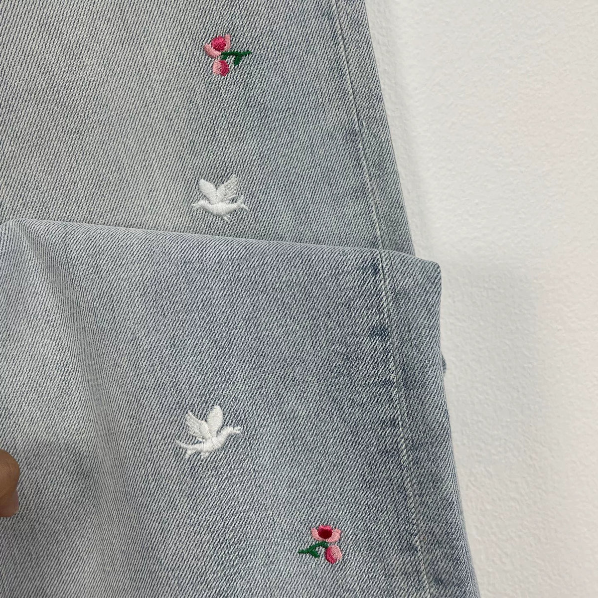 Dior Embroidered Hundred Birds Floral Jeans