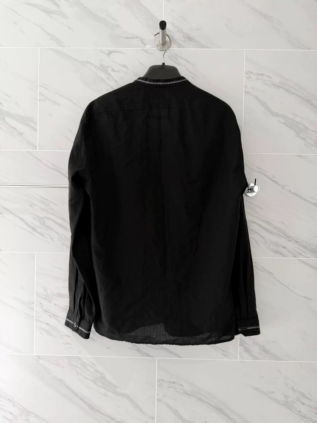 Saint Laurent Black Western Silk Shirt