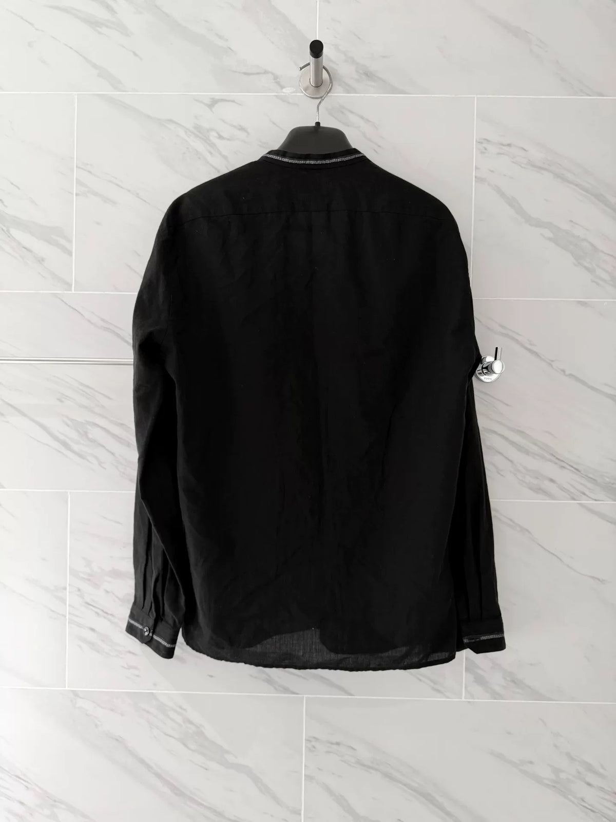 Saint Laurent Black Western Silk Shirt