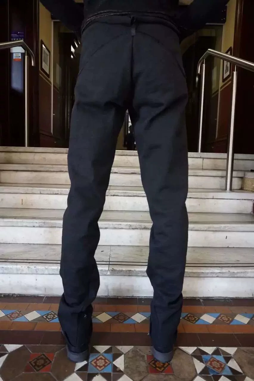 M.A+ FW15 Black 5 Pockets Cotton Trousers