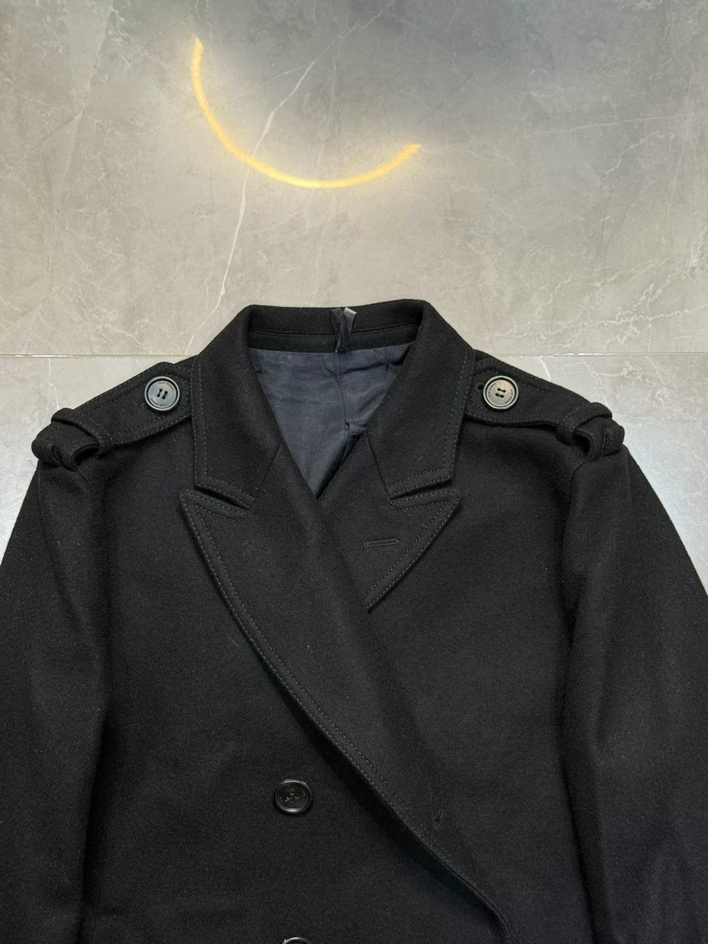 Dior SS06 Double-Breasted Shoulder-Epaulette Jacket by Hedi Slimane