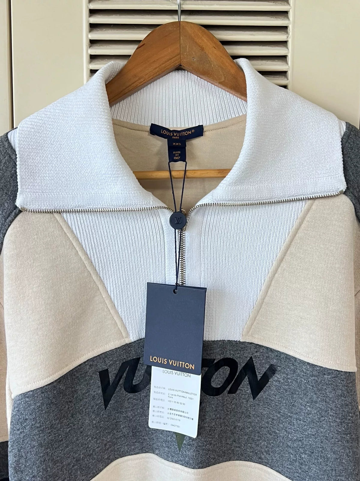 Louis Vuitton Color-Block Half-Zip Sweater